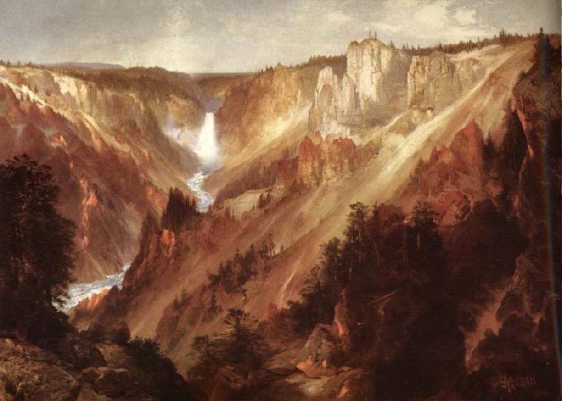 Moran, Thomas Lower falls of the yellowstone China oil painting art